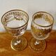 Pair of Napoleon III liqueur glasses