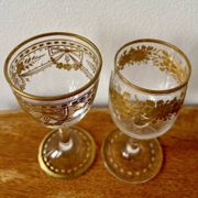 Paire de verres à liqueur Napoléon III