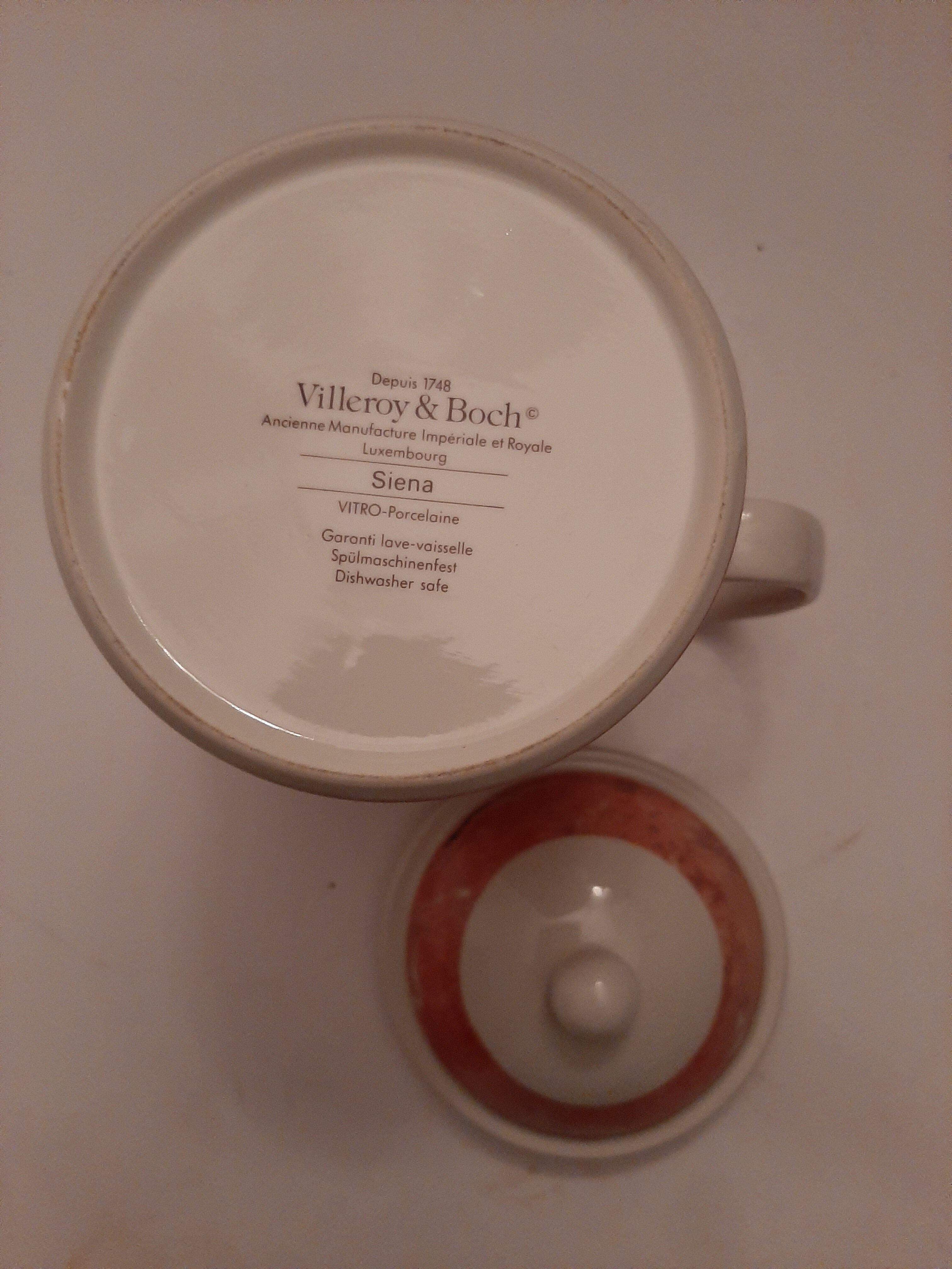 Villeroy and Boch 'Siena' sugar and creamer coffee maker