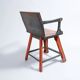 Pine chair from the 1940s with recent trompe l'oeil paint.