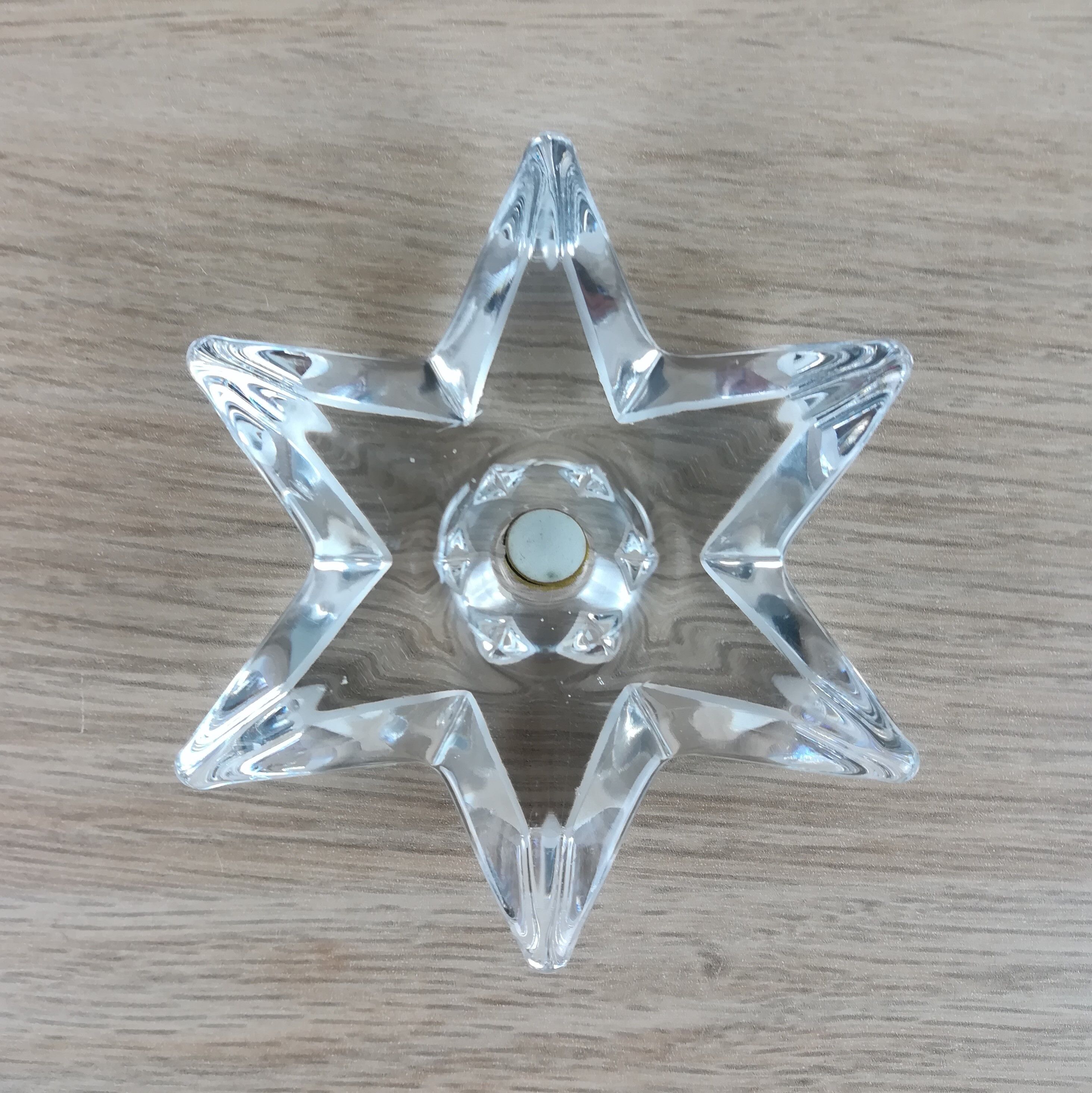 CANDLE HOLDER STAR IN CRYSTALGLASS LORRAINE
