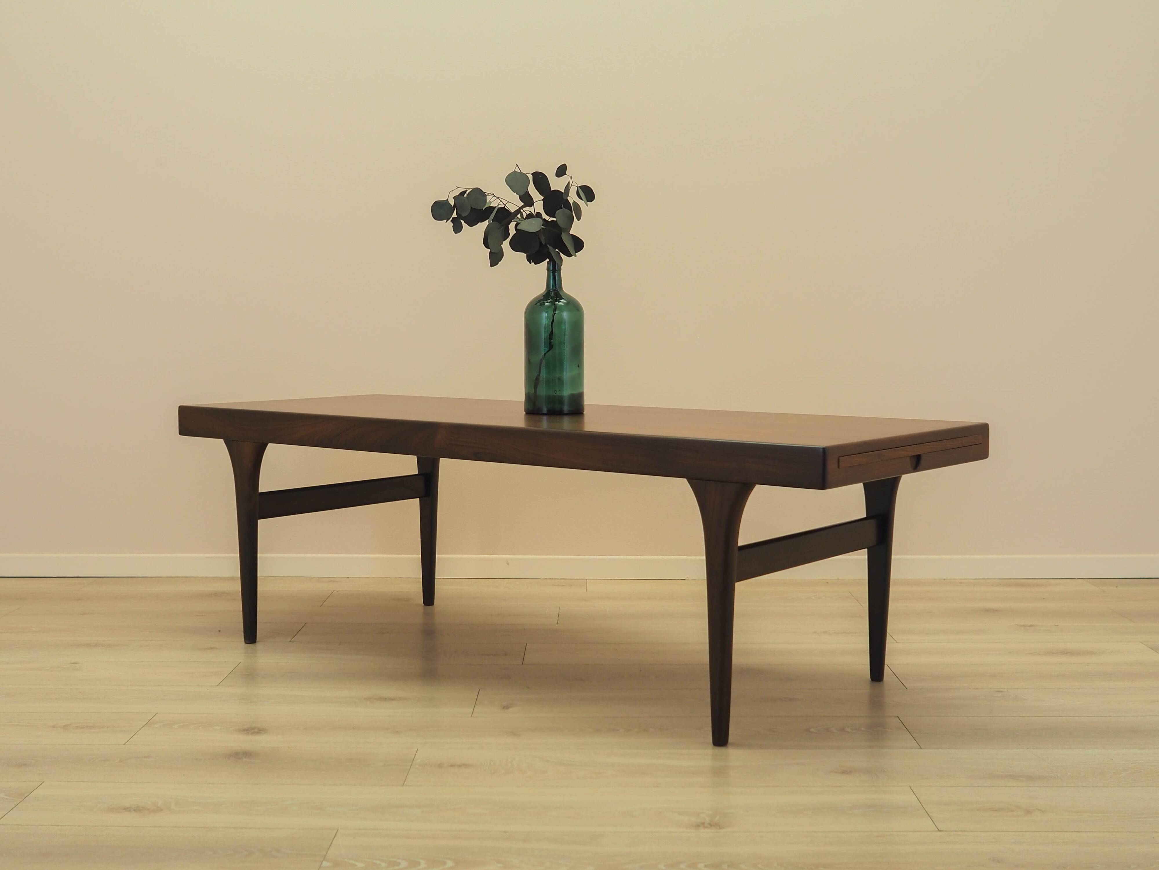 CFC Silkeborg rosewood coffee table with pull-out top, 1960s