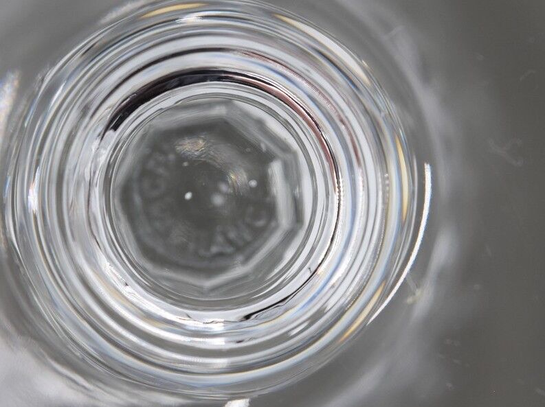 6 Saint Louis crystal water glasses Massenet model