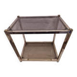 Hollywood Regency style side table, in the style of Dewulf for Belgo Chrom