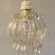 Moulded glass suspension globe - mid 20th century