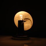 Art Deco Chrome "Mushroom" Table Lamp, Czechoslovakia, 1930s