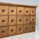 Pharmacy cabinet chest of drawers large oak antiques