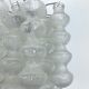 Pair of Mid-Century Murano Bubble Glass chandeliers. Italy 1960s