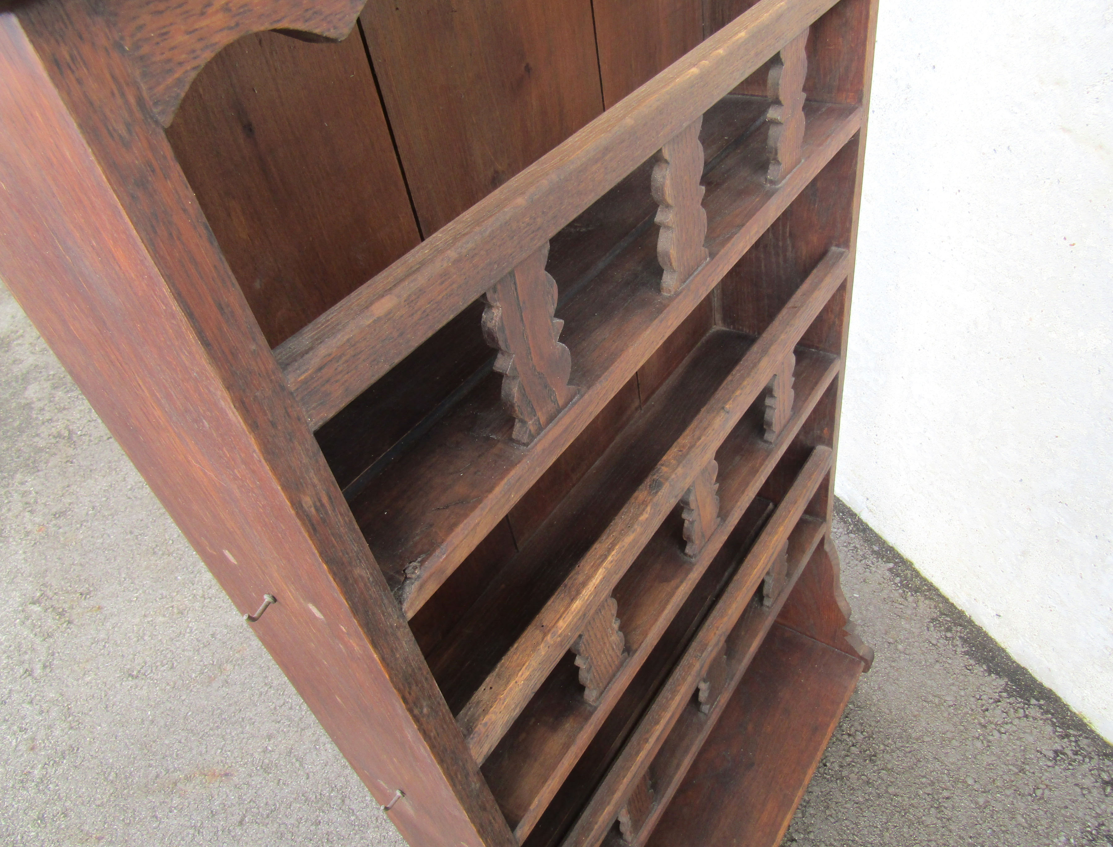 Old apothecary shelf