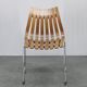 Ensemble de six chaises de salle à manger scandinaves en teck des années 1980