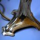 Vintage bamboo style brass lamp 70's signed cattadori