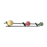 Coat rack 3 pegs pears 1960