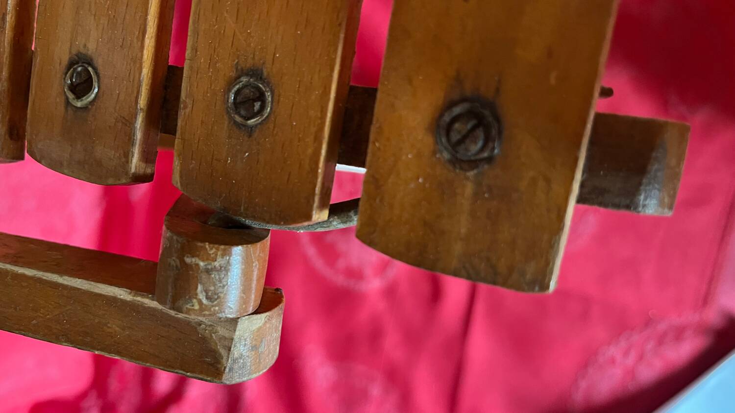 Vintage wooden folding children's chair