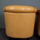 Set de 2 fauteuils club en cuir de mouton blond