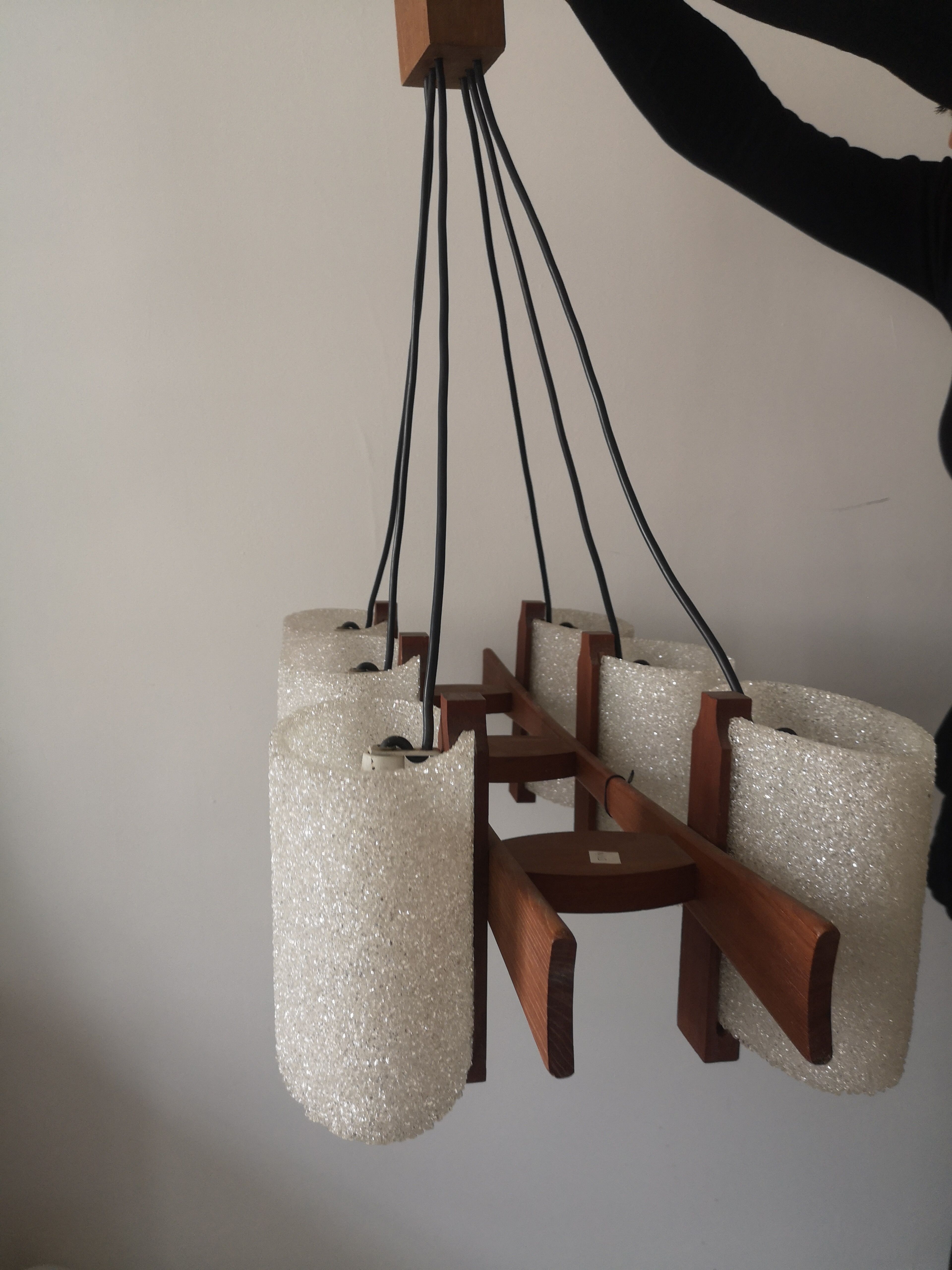 Scandinavian design chandelier from the 60s