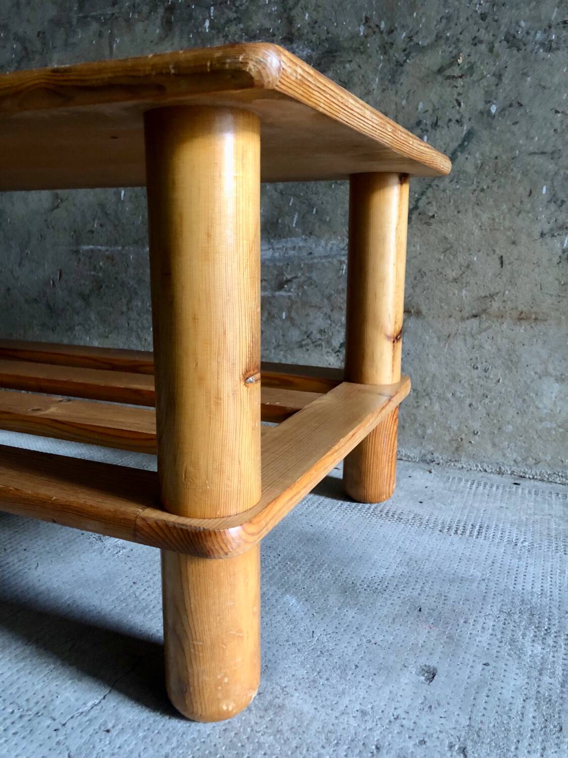 Table basse pin design suédois 1960/70