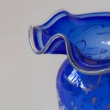 Blown glass vase signed Martine Durand-Gasselin