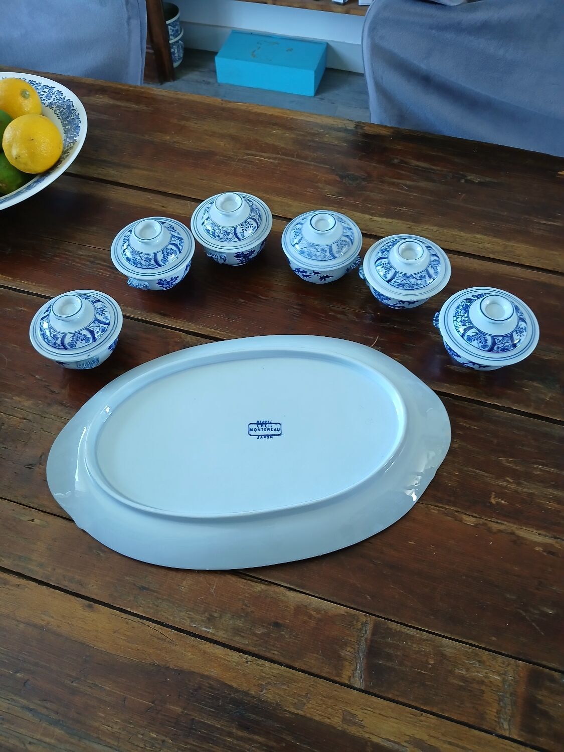 Creil Montereau dessert service, Japanese model