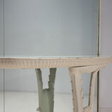 Italian console mirror, wood and glass