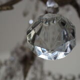 Napoleon III chandelier with crystal pendants, signed Portieux 19th century