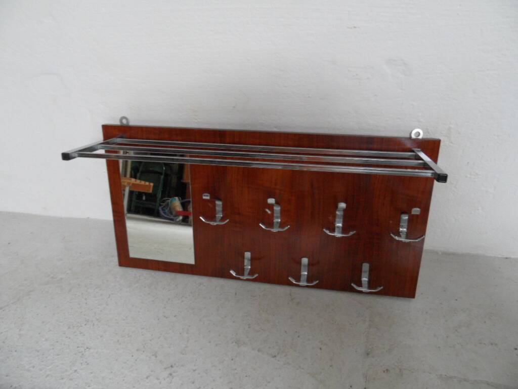 Porte-manteau suspendu vintage du milieu du siècle