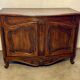 Carved Provencal buffet in Louis XV style with 2 doors