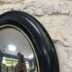Pair of witch mirrors from the Napoleonic III era, 42.5/34.5cm, black and gold, curiosity, glass.