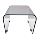Aquamarine Square Glass Coffee Table attr. to Pietro Chiesa for Fontana Art