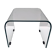 Aquamarine Square Glass Coffee Table attr. to Pietro Chiesa for Fontana Art