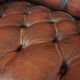 Chesterfield sofa in resistant cowhide, 3 seats