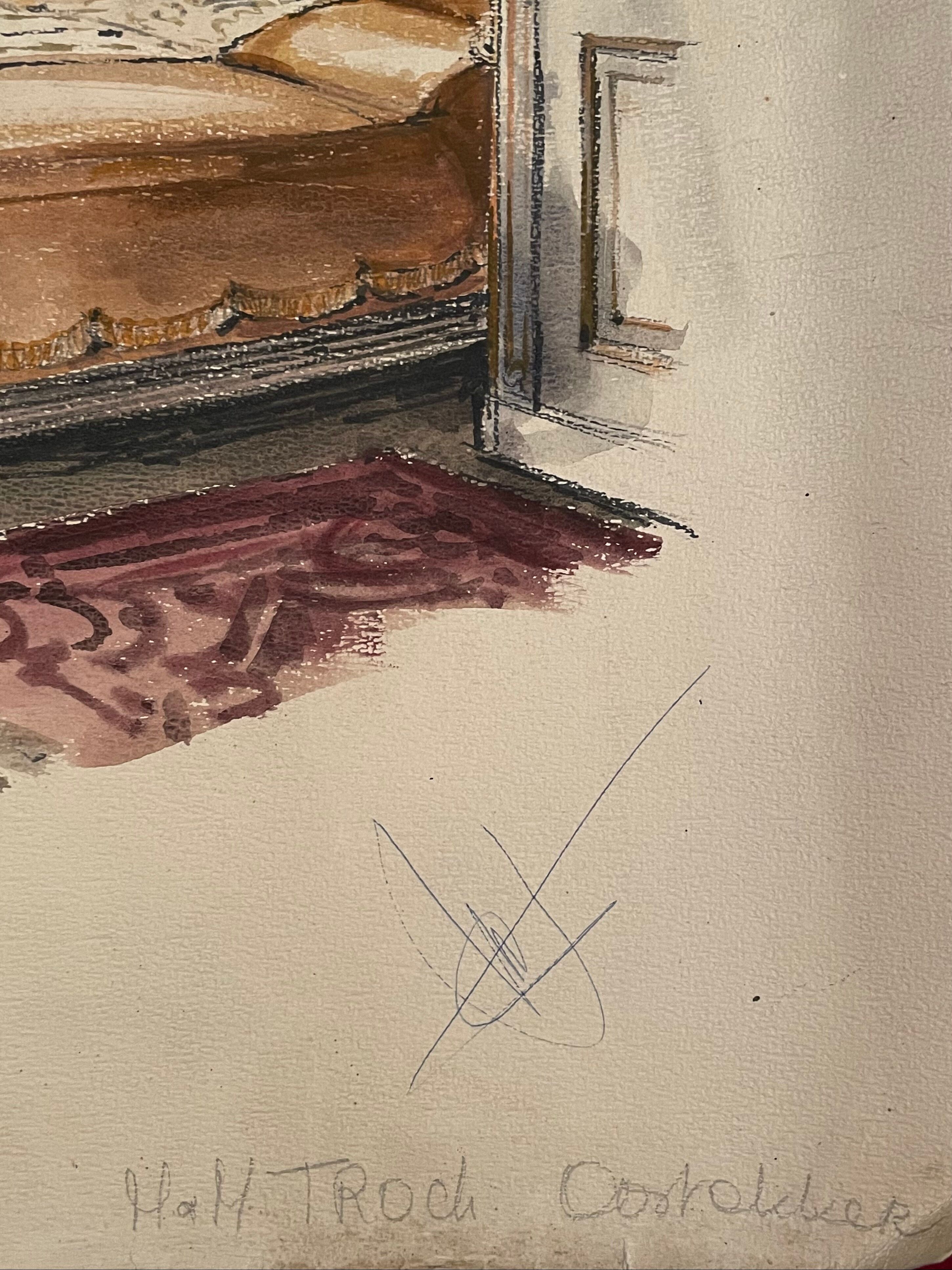 Painting decorative art interior architecture 30-50s