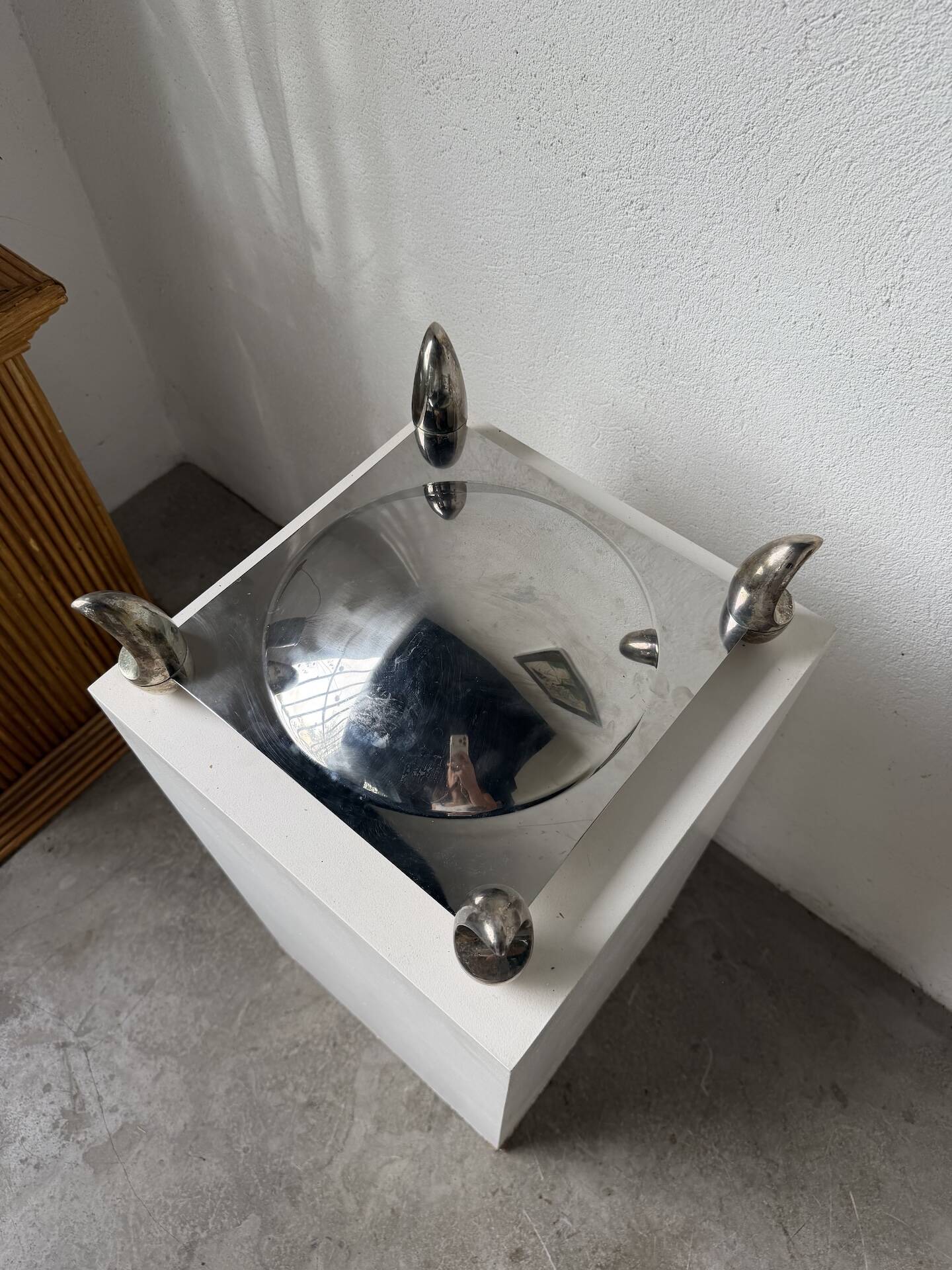 Silver-plated fruit bowl