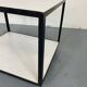 Table d'Appoint Roulante Mid-Century en Stratifié Blanc et Acier Noir par George Nelson pour Herman Miller, 1950s