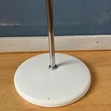 Small white mid-century floor lamp