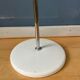 Small white mid-century floor lamp