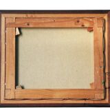 Framed oil on canvas signed menou seascape