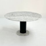 Table à Manger 120cm en Marbre Loto Rosso par Ettore Sottsass pour Poltrono