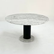 120cm Loto Rosso Marble Dining Table by Ettore Sottsass for Poltrono