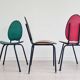 Suite de 5 chaises années 50