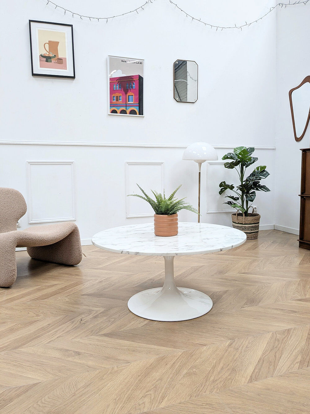Marble coffee table