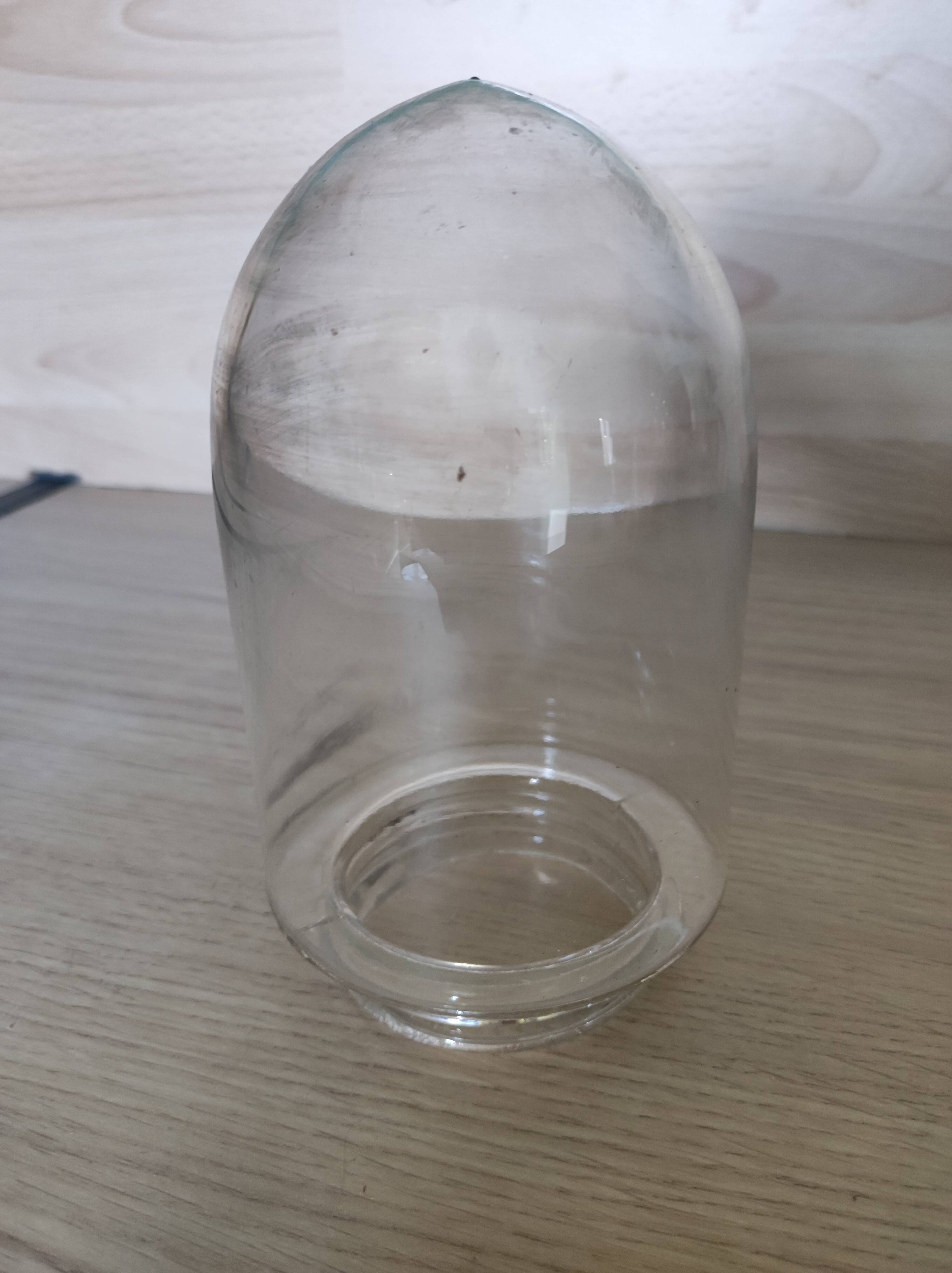 Globe glass lamp shell gooseneck farmyard