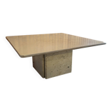 Travertine coffee table 1980