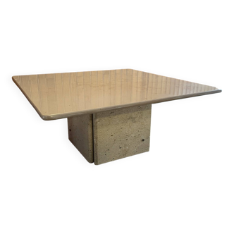 Travertine coffee table 1980