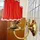 Pair of vintage brass wall lights