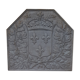 Plaque de cheminée  en fonte fleur de lys fonderie d'art jamais posée