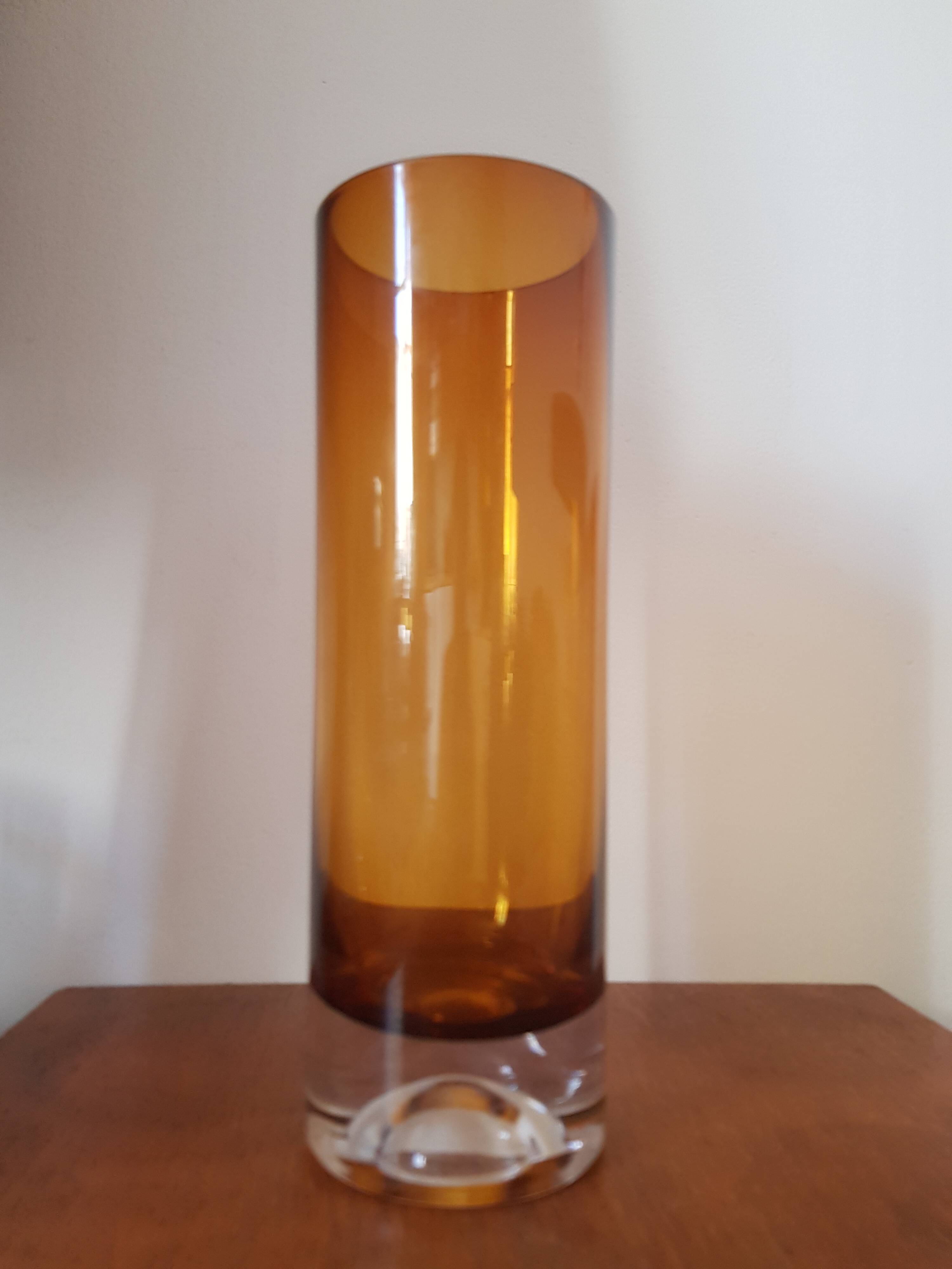 Vase en verre Aseda "skol" par Bo Borgstrom