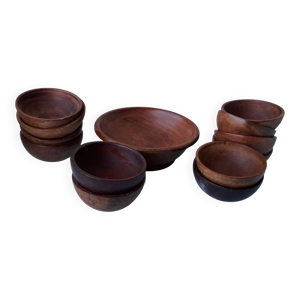 set à apéritif en bois