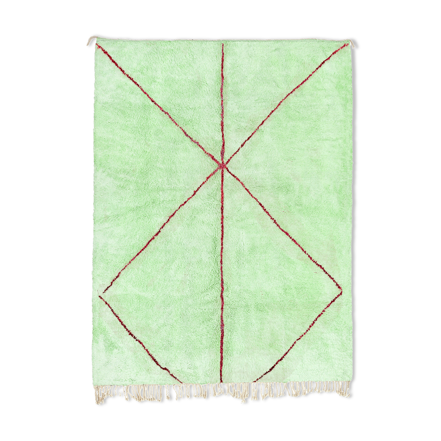 Modern Moroccan carpet green