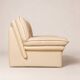 Nicoletti — Pair of lounge chairs "Ambassador" in cream leather
