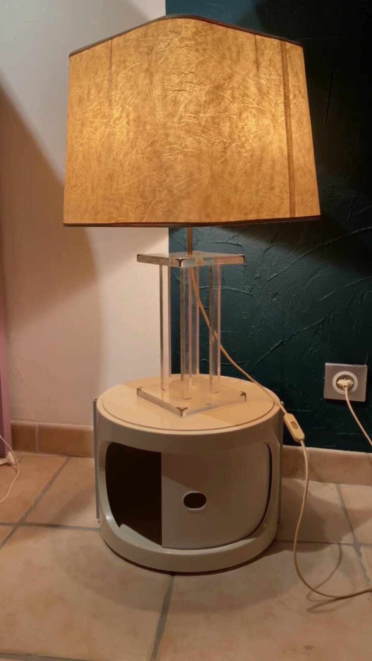 Lampe plexi David Lange, 1970 pour Roche Bobois